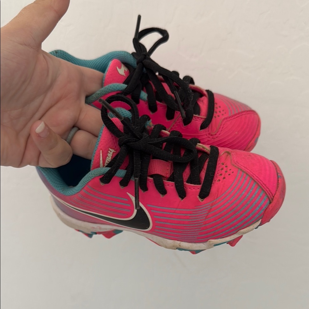 Nike Pink and Black Tball cleats